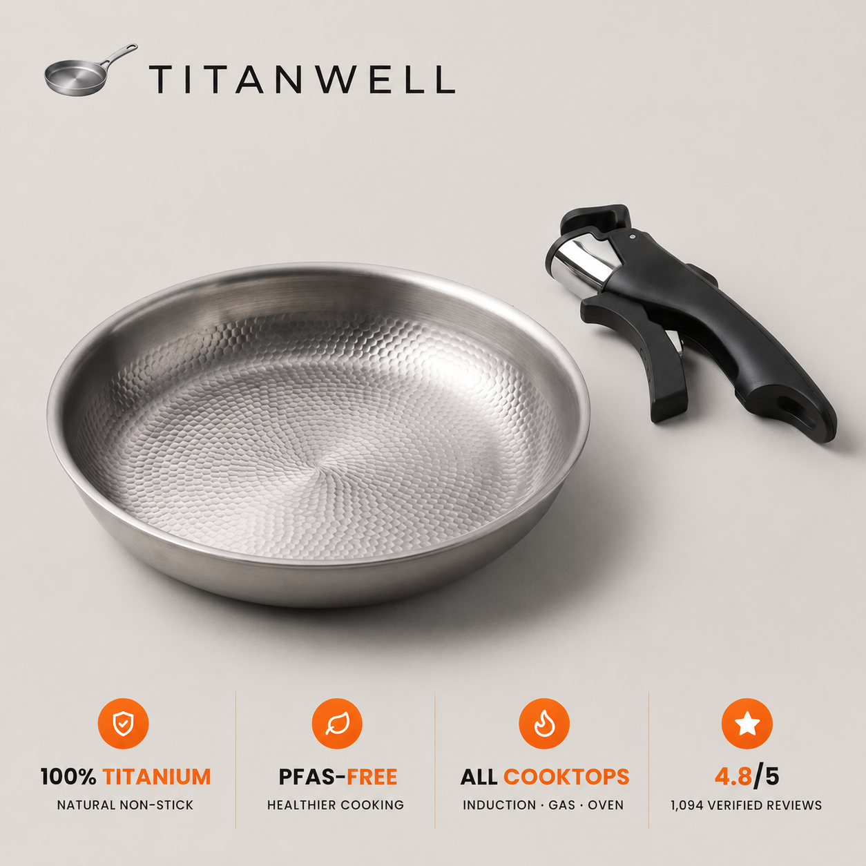 TitanWell® - Nonstick Skillet